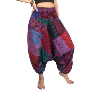 Patchwork Harem Pant